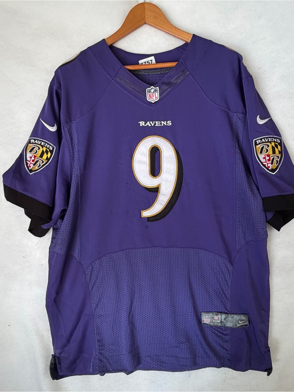 Nike NFL Team Apparel Jersey Size 48 Baltimore Ravens #9 Justin Tucker 8757
